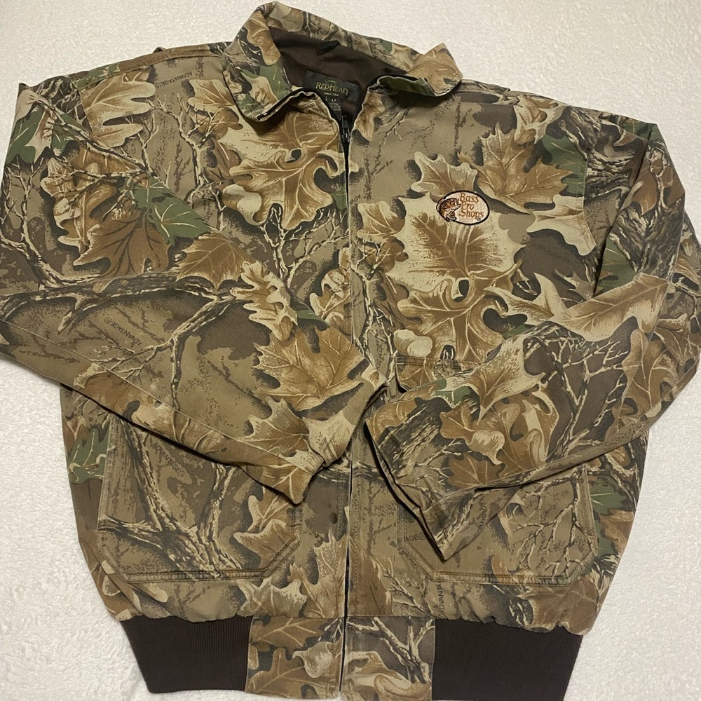 Vintage RedHead Bass Pro Shops camo jacket